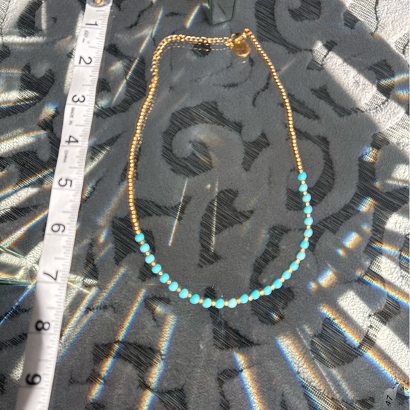 Kinsley Armelle Gold Turquoise Necklace - Picture 2 of 2